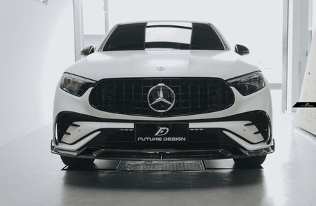 FUTURE DESIGN - MERCEDES BENZ GLC COUPE 2024+ CARBON FIBER FRONT LIP - Aero Carbon UK