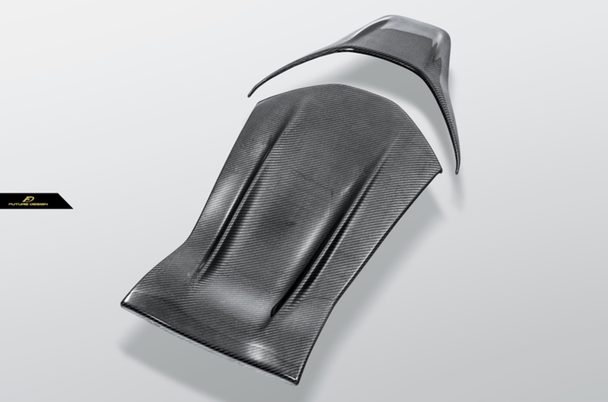 FUTURE DESIGN - MERCEDES BENZ W205 C63 / C63S / C43 / C117 CLA45 CARBON FIBRE BUCKET SEAT BACK COVER - Aero Carbon UK