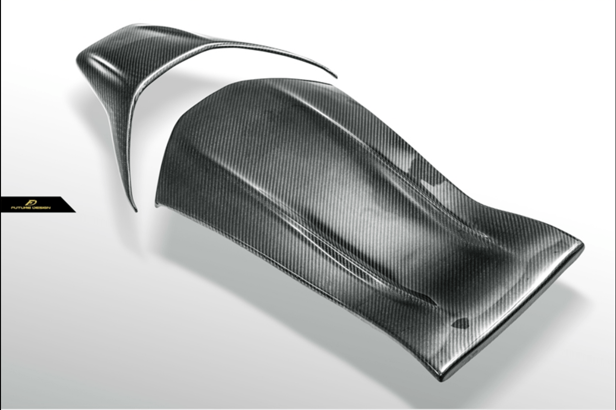 FUTURE DESIGN - MERCEDES BENZ W205 C63 / C63S / C43 / C117 CLA45 CARBON FIBRE BUCKET SEAT BACK COVER - Aero Carbon UK