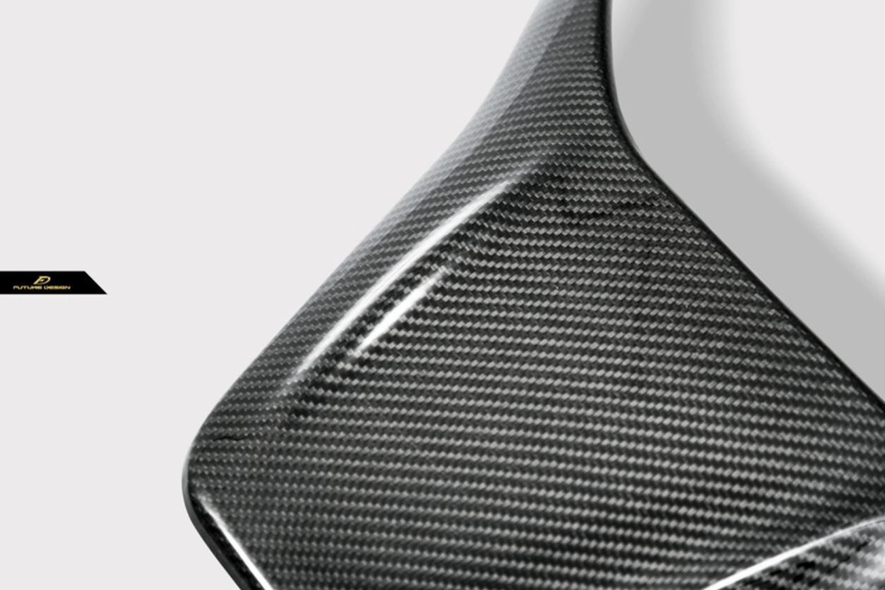 FUTURE DESIGN - MERCEDES BENZ W205 C63 / C63S / C43 / C117 CLA45 CARBON FIBRE BUCKET SEAT BACK COVER - Aero Carbon UK