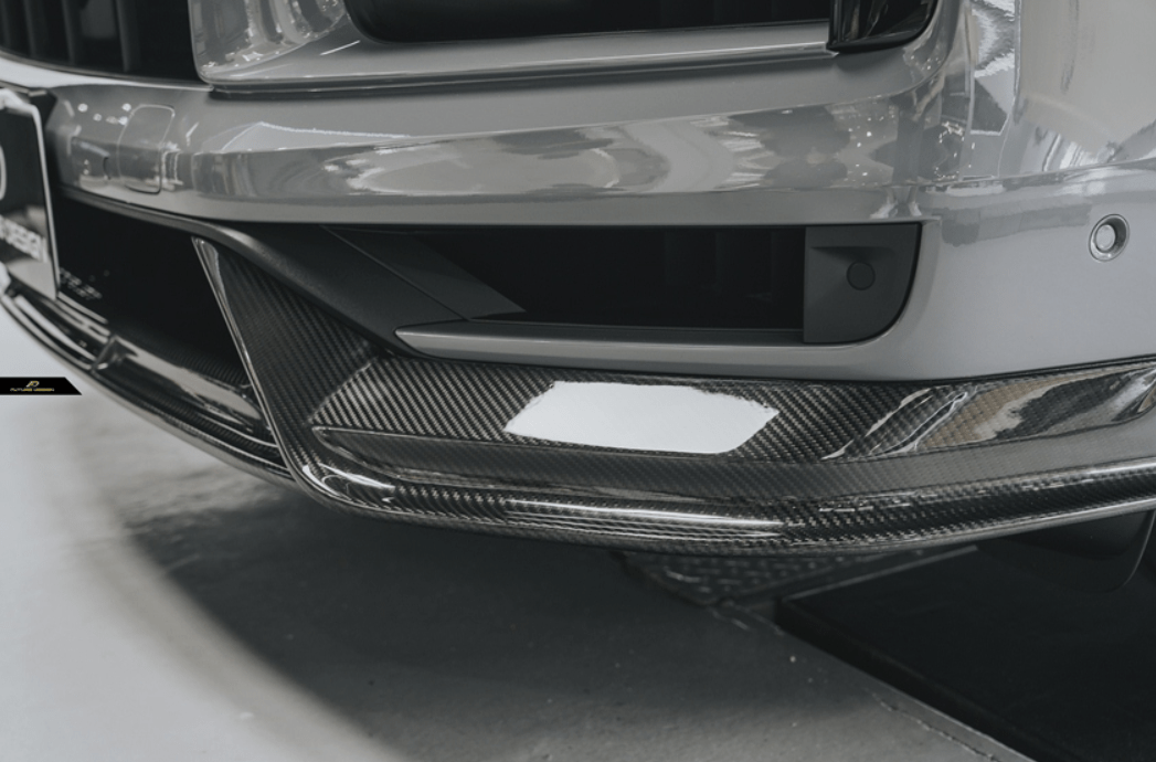 FUTURE DESIGN - PORSCHE CAYENNE COUPE 2024+ DRY CARBON FIBER FRONT LIP - Aero Carbon UK