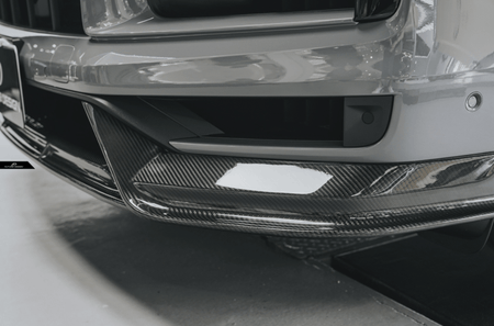 FUTURE DESIGN - PORSCHE CAYENNE COUPE 2024+ DRY CARBON FIBER FRONT LIP - Aero Carbon UK