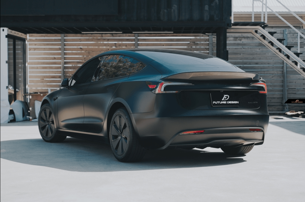 FUTURE DESIGN - TESLA MODEL 3 HIGHLAND 2024+ CARBON FIBER REAR SPOILER - Aero Carbon UK