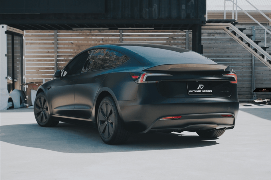 FUTURE DESIGN - TESLA MODEL 3 HIGHLAND 2024+ CARBON FIBER REAR SPOILER - Aero Carbon UK