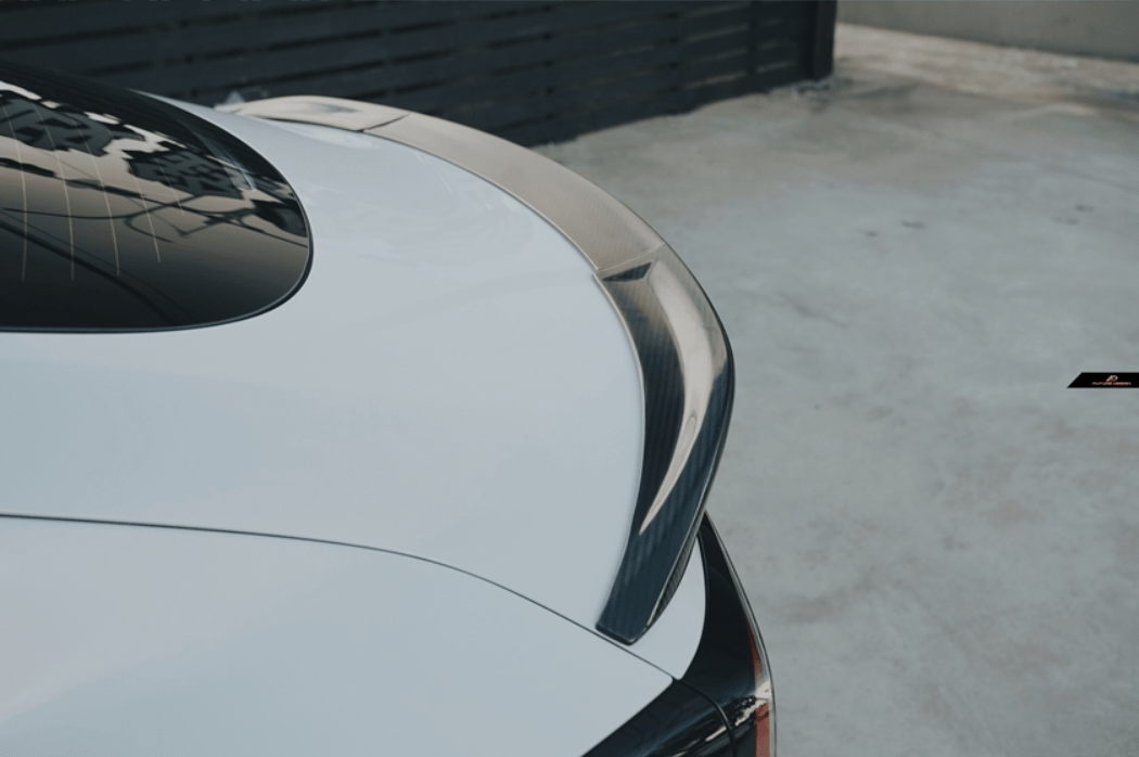 FUTURE DESIGN - TESLA MODEL 3 HIGHLAND 2024+ CARBON FIBER REAR SPOILER - Aero Carbon UK