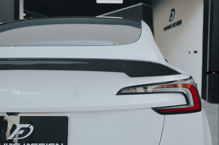 FUTURE DESIGN - TESLA MODEL 3 HIGHLAND 2024+ CARBON FIBER REAR SPOILER - Aero Carbon UK