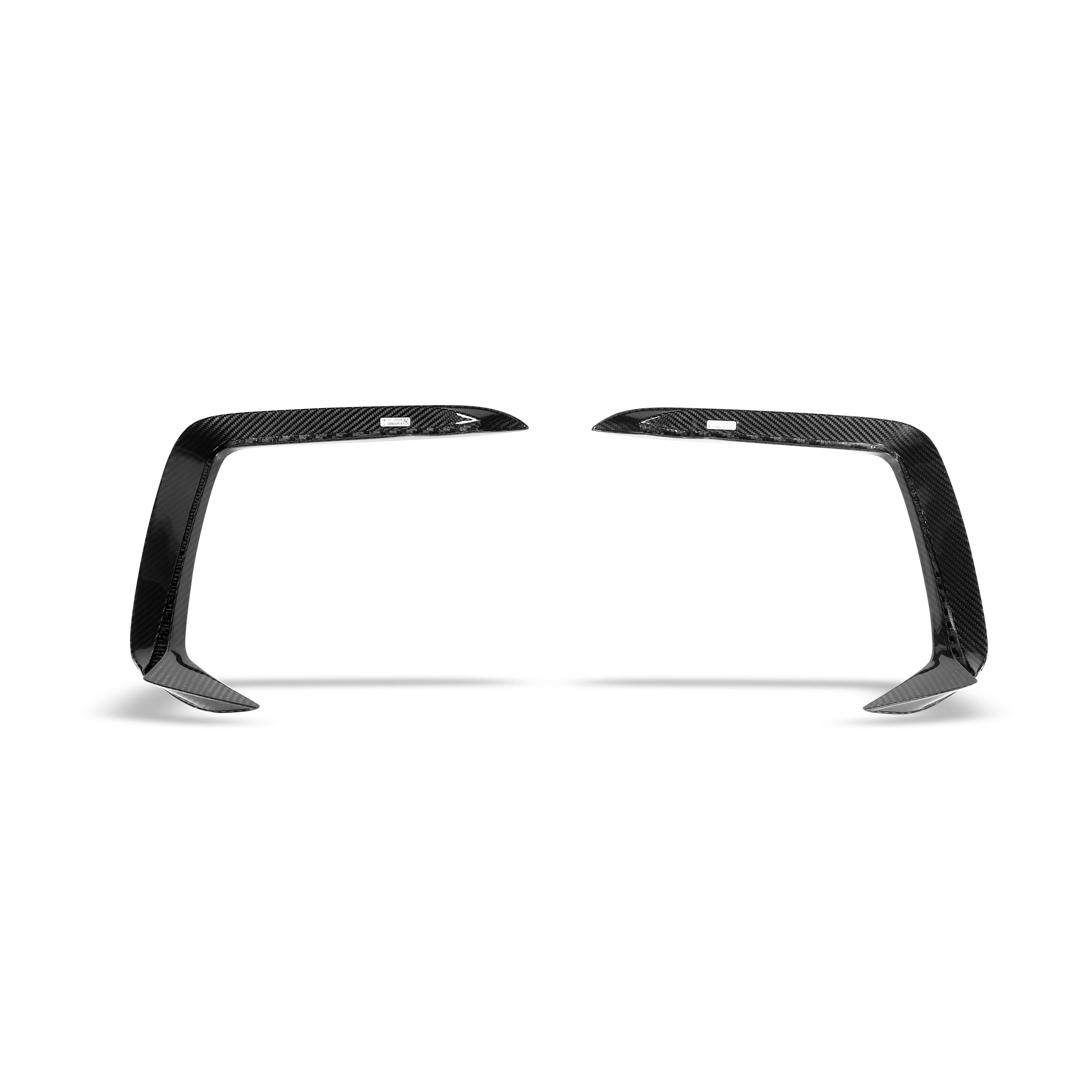 RevozPort BMW X6 G06 carbon fibre front canards detail