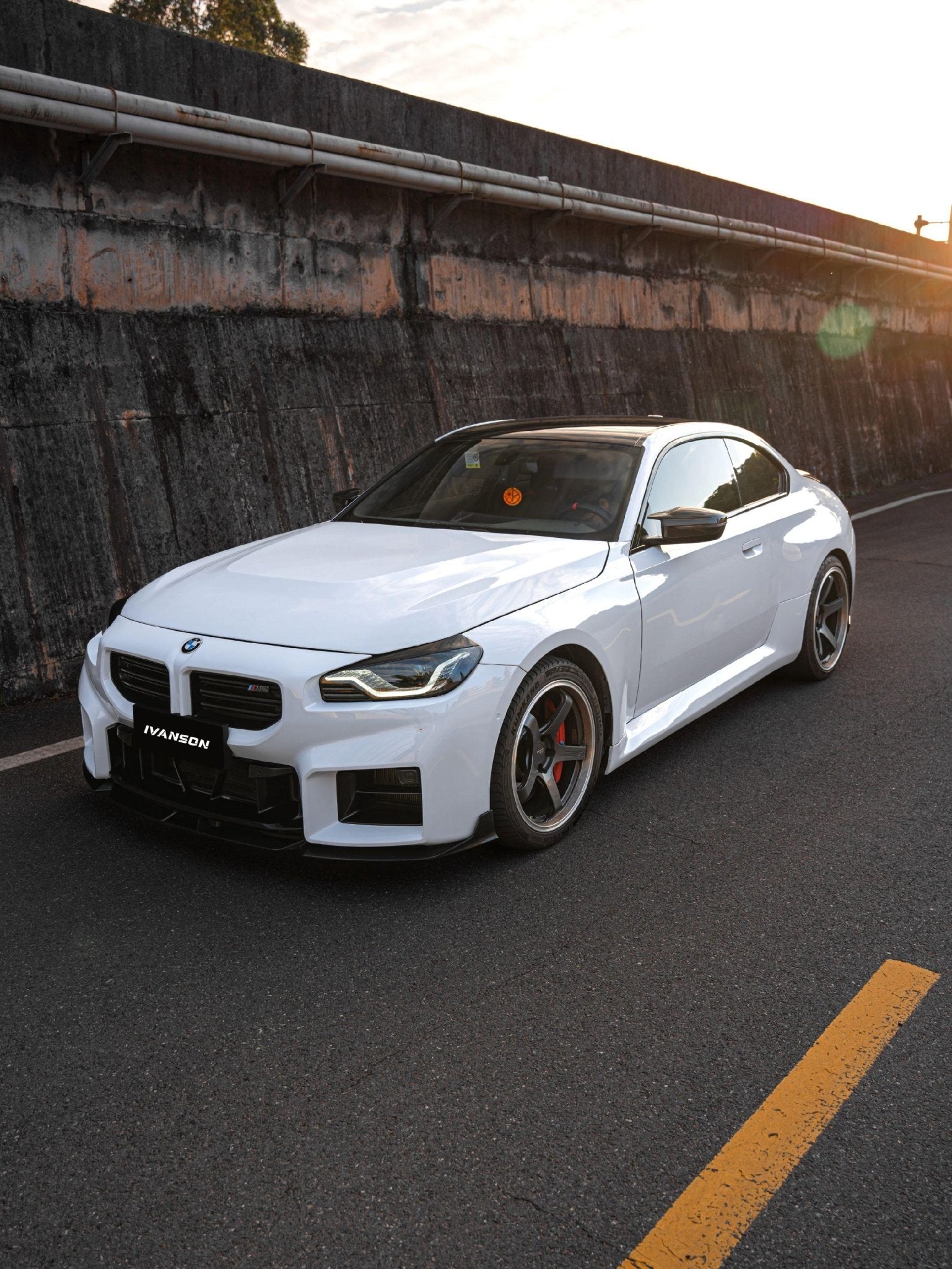 IVANSON - BMW M2 G87 DRY CARBON FIBER FRONT LIP - Aero Carbon UK