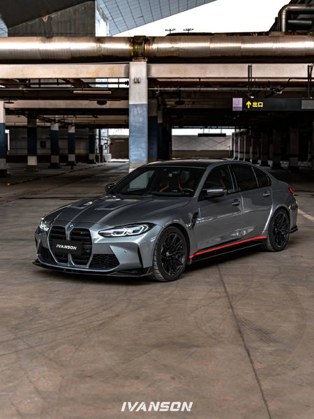 IVANSON - BMW M3 G80 DRY CARBON FIBER FRONT LIP - Aero Carbon UK