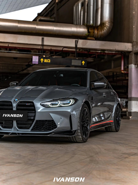 IVANSON - BMW M3 G80 DRY CARBON FIBER FRONT LIP - Aero Carbon UK