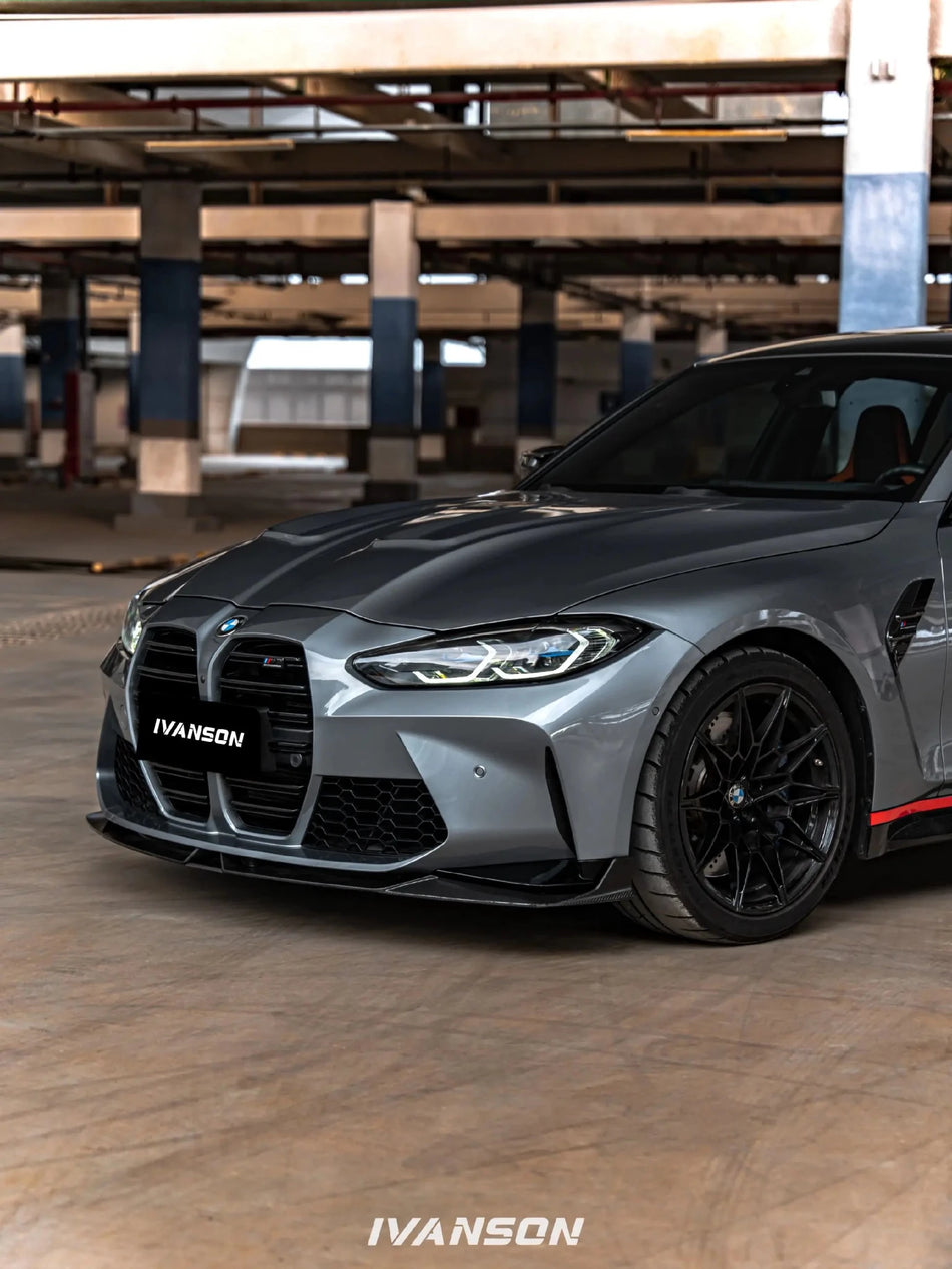 IVANSON - BMW M3 G80 DRY CARBON FIBER FRONT LIP - Aero Carbon UK