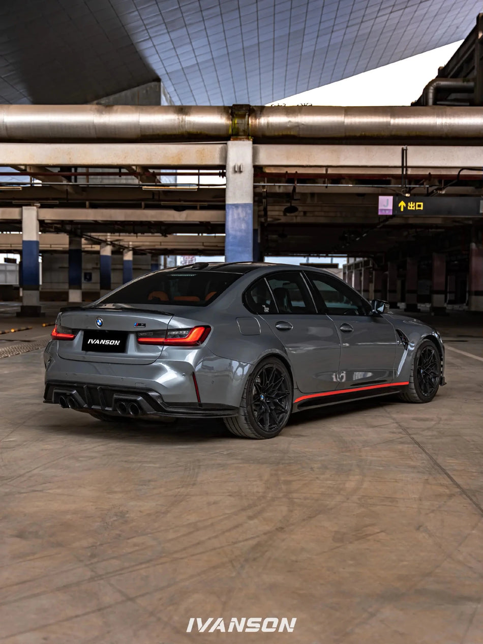 IVANSON - BMW M3 G80 DRY CARBON FIBER REAR DIFFUSER - Aero Carbon UK
