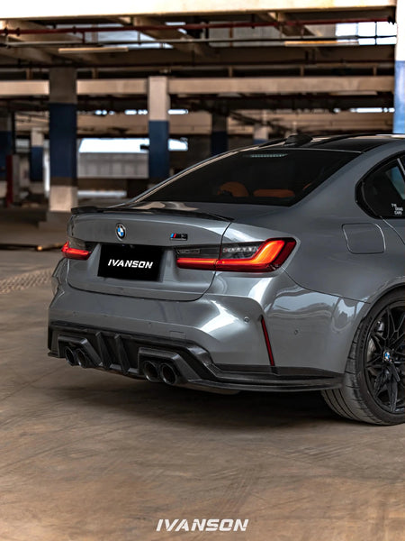 IVANSON - BMW M3 G80 DRY CARBON FIBER REAR DIFFUSER - Aero Carbon UK