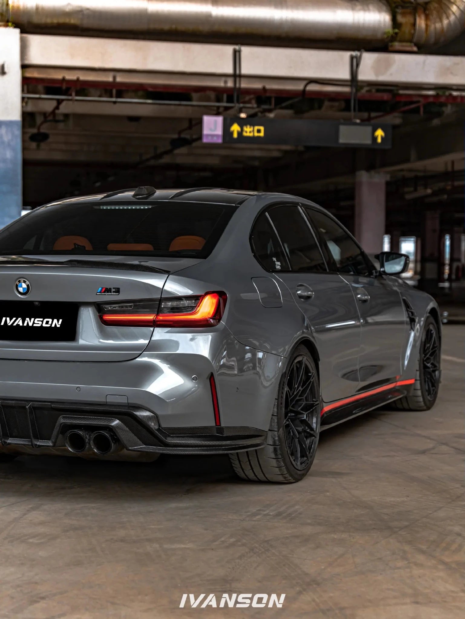 IVANSON - BMW M3 G80 DRY CARBON FIBER REAR DIFFUSER - Aero Carbon UK
