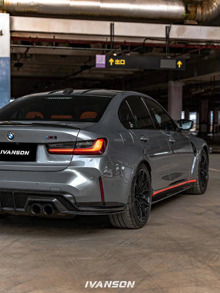 IVANSON - BMW M3 G80 DRY CARBON FIBER REAR DIFFUSER - Aero Carbon UK