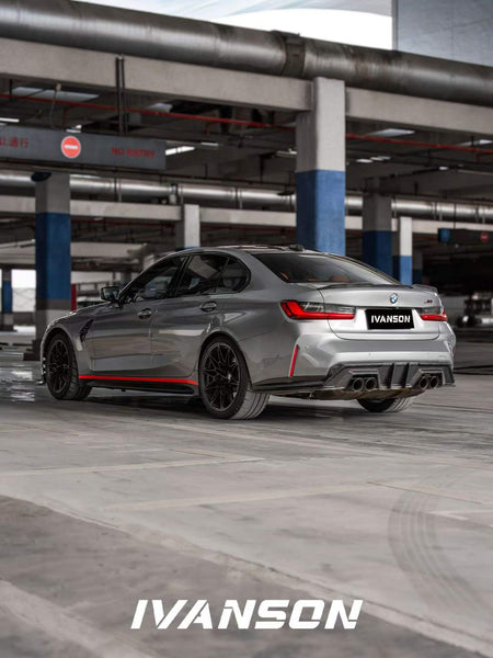 IVANSON - BMW M3 G80 DRY CARBON FIBER REAR DIFFUSER - Aero Carbon UK