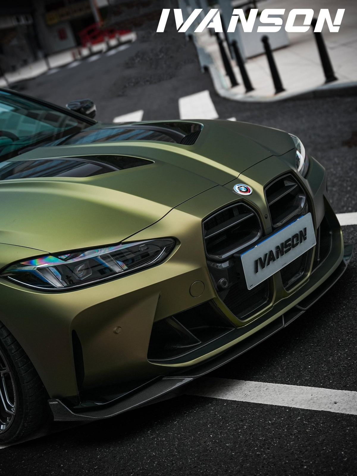 IVANSON - BMW M4 G82 DRY CARBON FIBER FRONT LIP - Aero Carbon UK