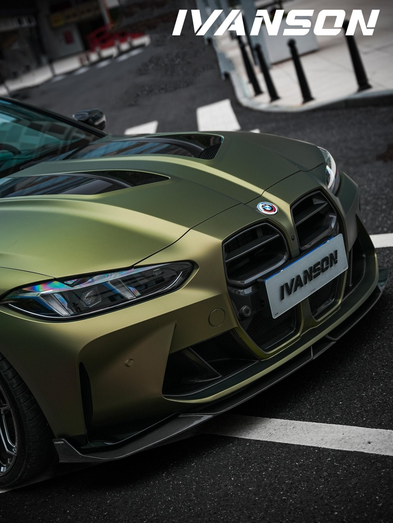 IVANSON - BMW M4 G82 DRY CARBON FIBER FRONT LIP - Aero Carbon UK