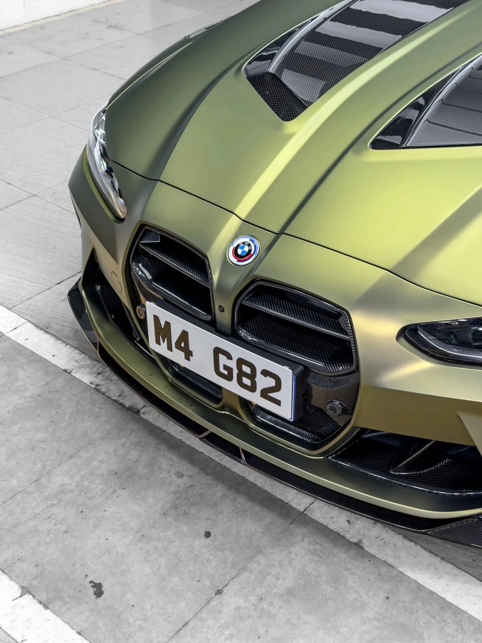 IVANSON - BMW M4 G82 DRY CARBON FIBER FRONT LIP - Aero Carbon UK