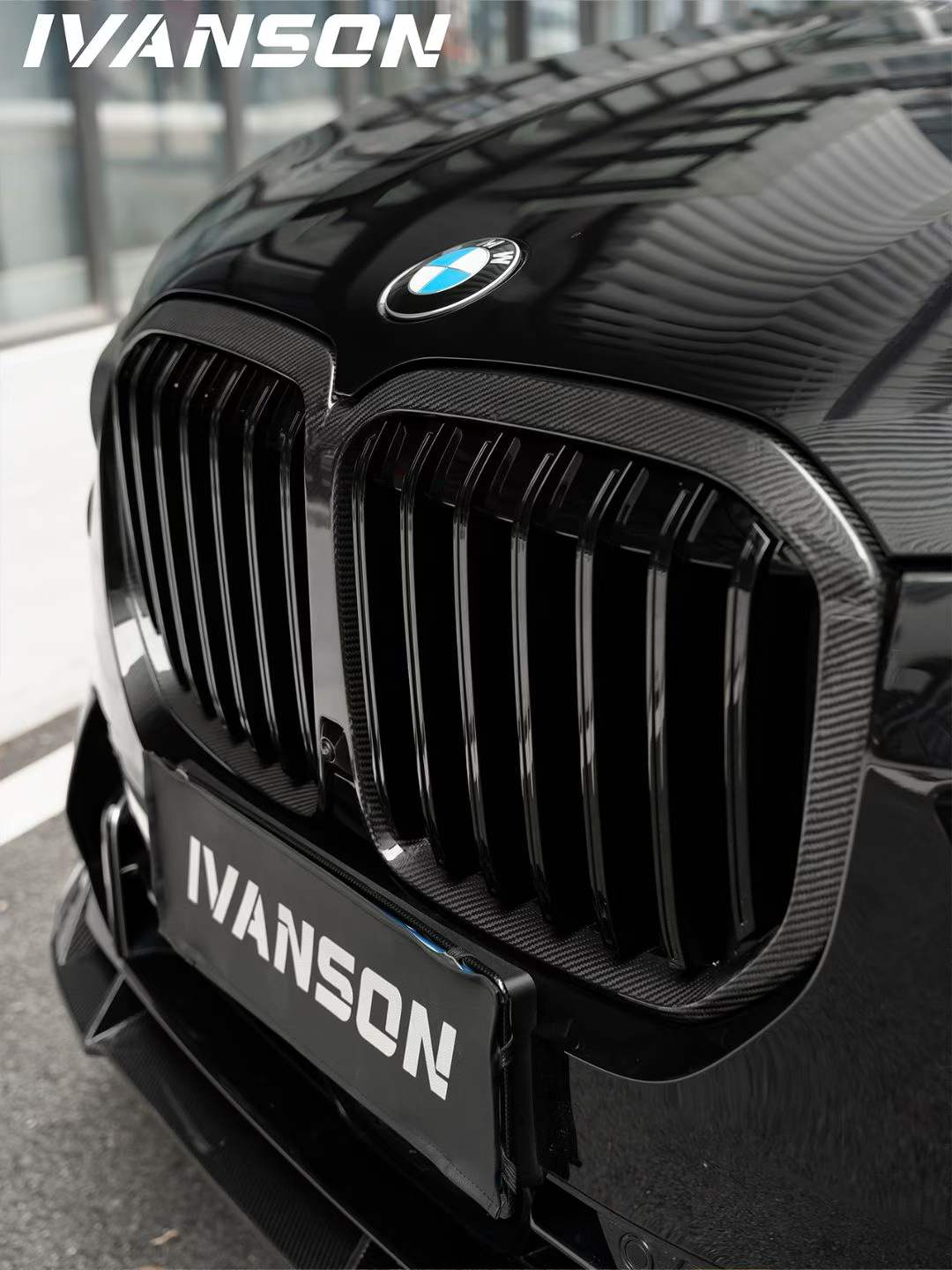 IVANSON - BMW X7 G07 LCI DRY CARBON FIBER FRONT GRILLE - Aero Carbon UK