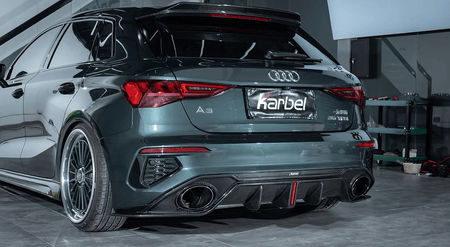 KARBEL - AUDI A3 / S3 8Y DRY CARBON FIBRE REAR DIFFUSER - Aero Carbon UK