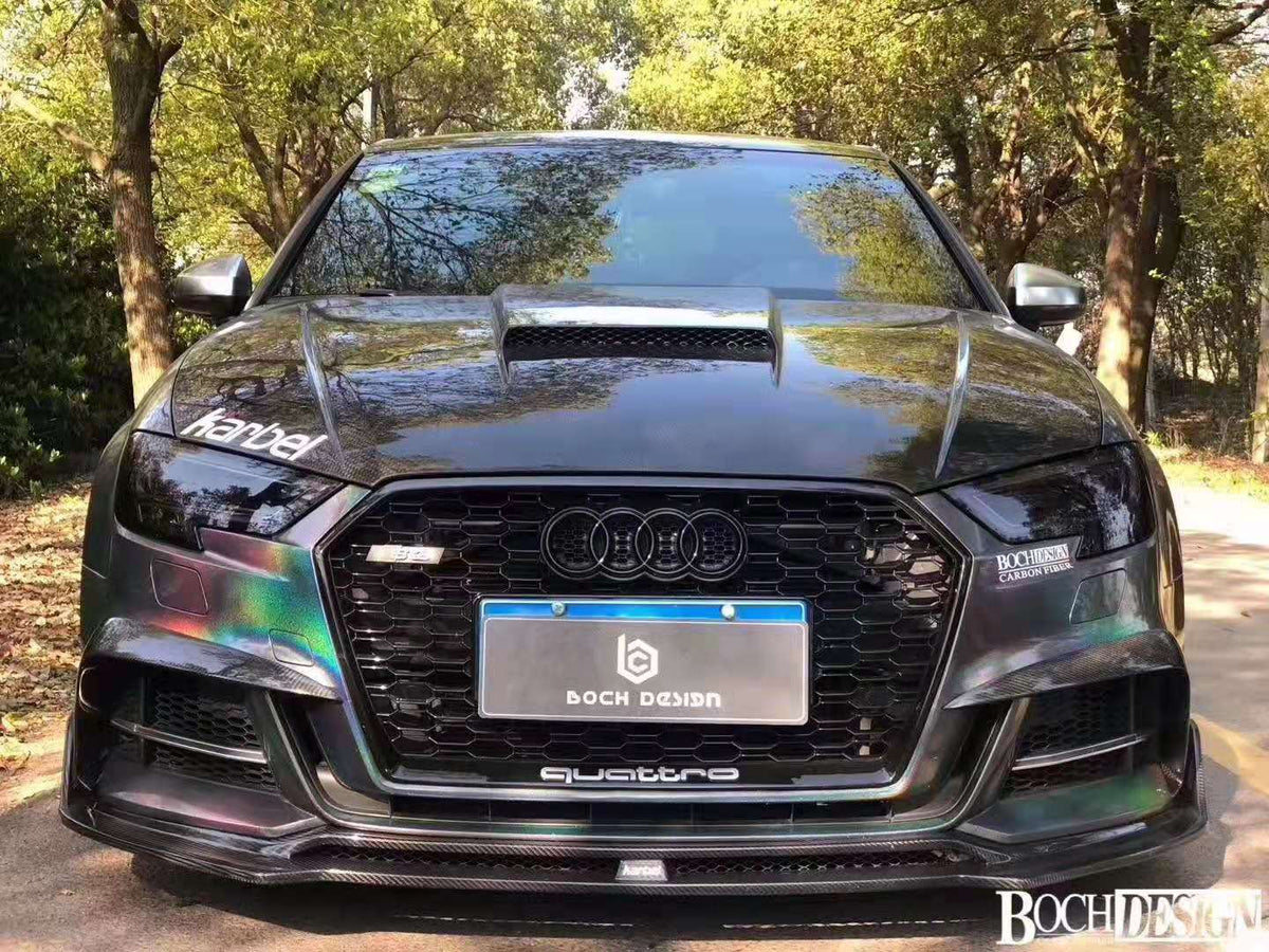 KARBEL - AUDI A3 / S3 / RS3 8V CARBON FIBRE HOOD V1 - Aero Carbon UK