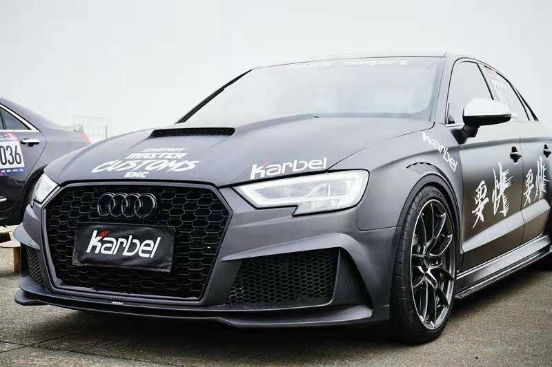 KARBEL - AUDI A3 / S3 / RS3 8V CARBON FIBRE HOOD V1 - Aero Carbon UK