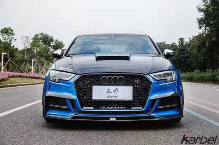 KARBEL - AUDI A3 / S3 / RS3 8V CARBON FIBRE HOOD V1 - Aero Carbon UK