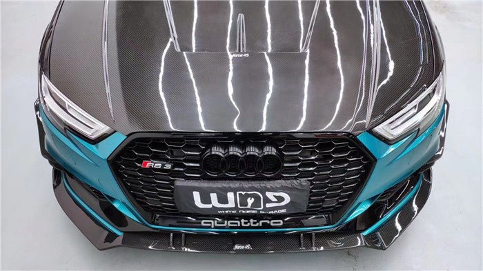 KARBEL - AUDI A3 / S3 / RS3 8V CARBON FIBRE HOOD V2 - Aero Carbon UK