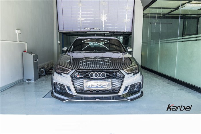 KARBEL - AUDI A3 / S3 / RS3 8V CARBON FIBRE HOOD V2 - Aero Carbon UK