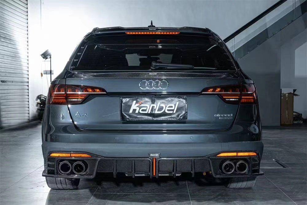 KARBEL - AUDI A4 AVANT ALLROAD B9 B9.5 CARBON FIBRE MID BOOT SPOILER - Aero Carbon UK