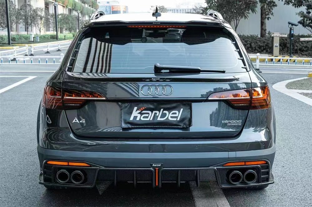 KARBEL - AUDI A4 AVANT ALLROAD B9 B9.5 CARBON FIBRE MID BOOT SPOILER - Aero Carbon UK