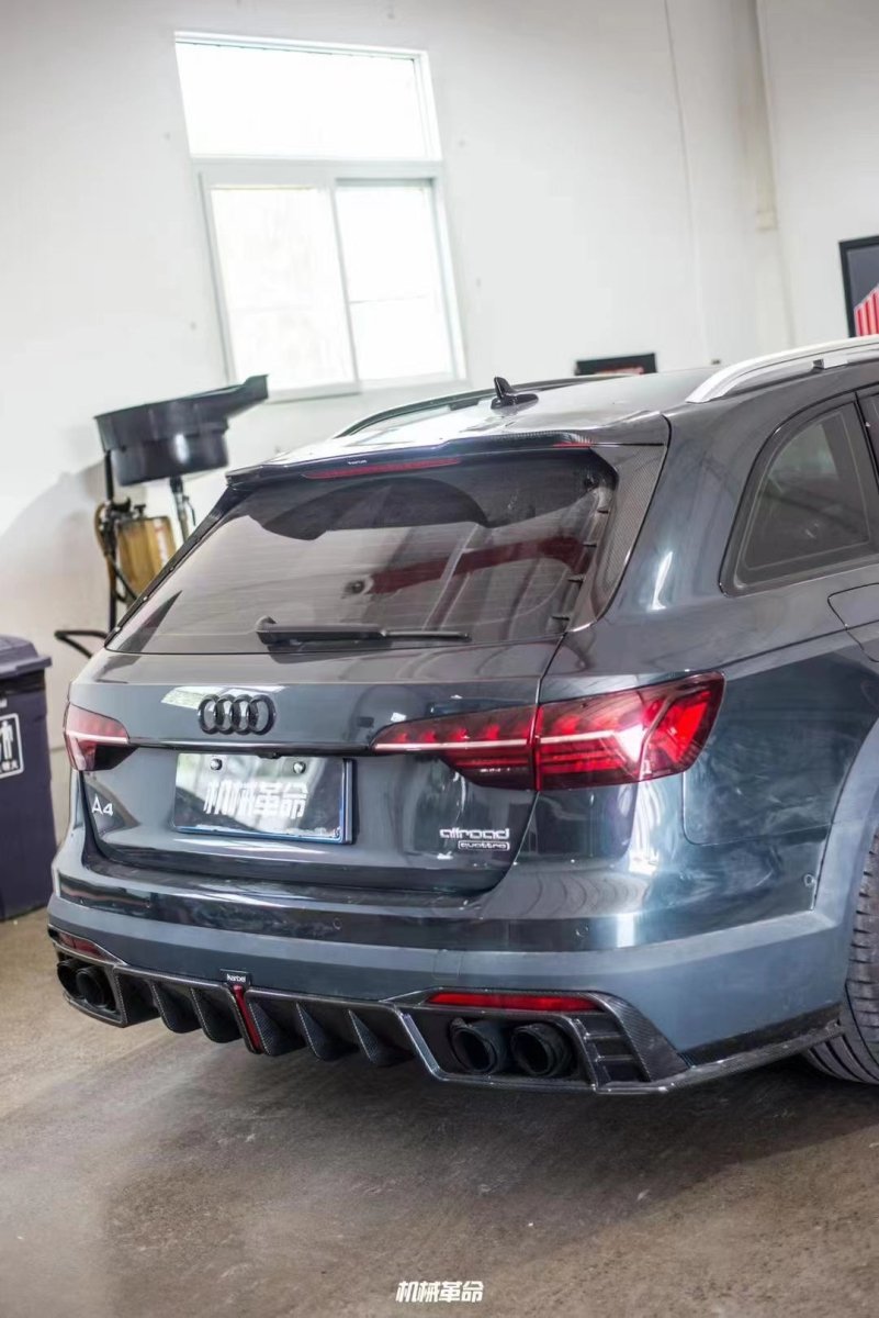 KARBEL - AUDI A4 AVANT ALLROAD B9 B9.5 CARBON FIBRE TOP SPOILER V1 - Aero Carbon UK