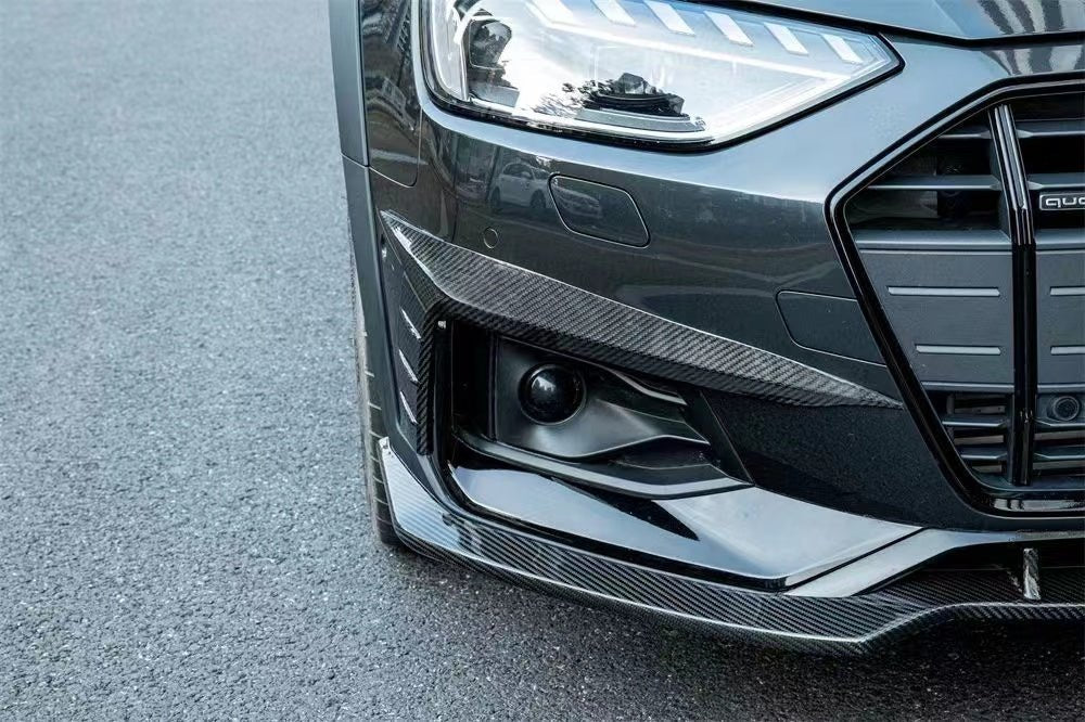 KARBEL - AUDI A4 AVANT ALLROAD B9.5 CARBON FIBRE FRONT LIP - Aero Carbon UK