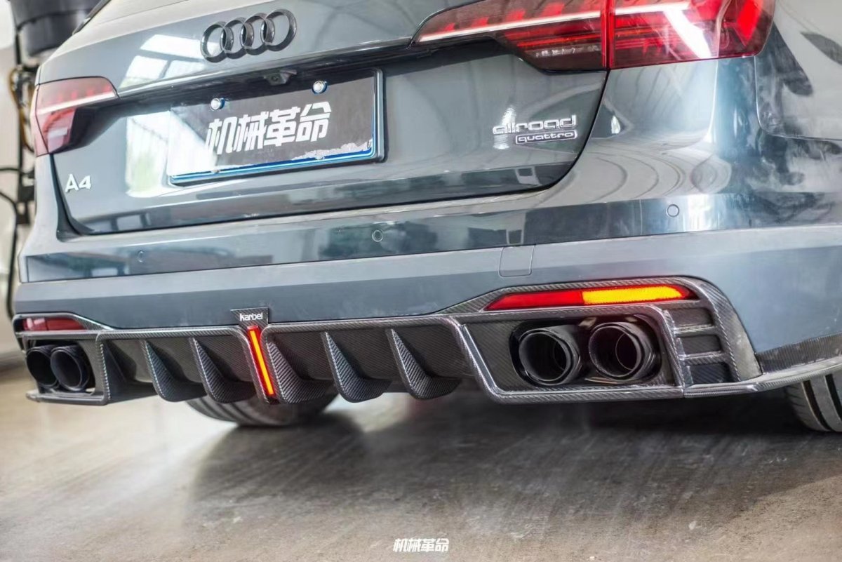 KARBEL - AUDI A4 AVANT ALLROAD B9.5 CARBON FIBRE REAR DIFFUSER - Aero Carbon UK