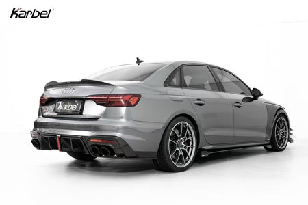 KARBEL - AUDI A4 / S4 B9 B9.5 DRY CARBON FIBRE SIDE SKIRTS V2 - Aero Carbon UK