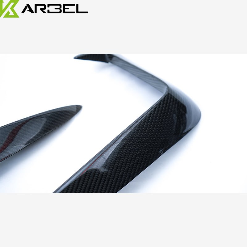 KARBEL - AUDI A4 / S4 B9 CARBON FIBRE FRONT BUMPER TRIM / VALANCES - Aero Carbon UK