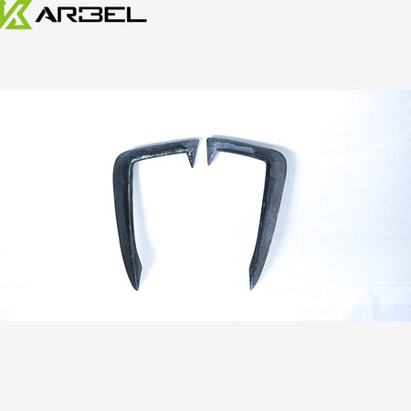 KARBEL - AUDI A4 / S4 B9 CARBON FIBRE FRONT BUMPER TRIM / VALANCES - Aero Carbon UK