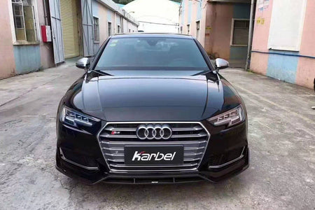 KARBEL - AUDI A4 / S4 B9 CARBON FIBRE FRONT LIP - Aero Carbon UK