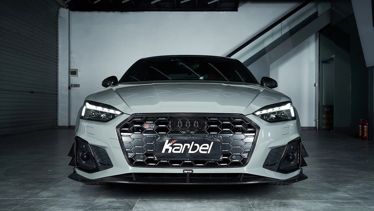 KARBEL - AUDI A5 / S5 B9.5 DRY CARBON FIBRE FRONT GRILL FRAME - Aero Carbon UK