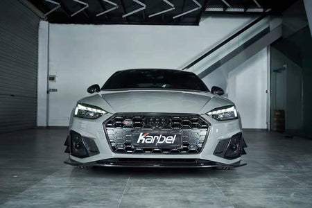 KARBEL - AUDI A5 / S5 B9.5 DRY CARBON FIBRE FRONT LIP V1 - Aero Carbon UK