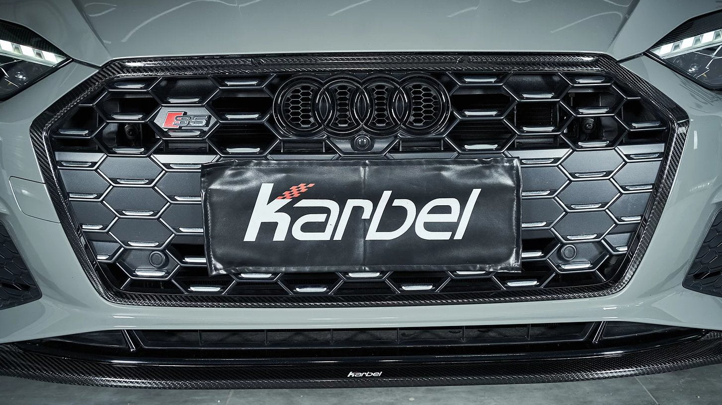 KARBEL - AUDI A5 / S5 B9.5 DRY CARBON FIBRE FRONT LIP V1 - Aero Carbon UK