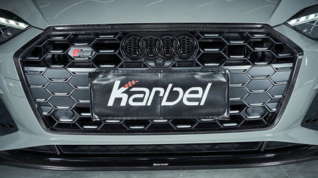 KARBEL - AUDI A5 / S5 B9.5 DRY CARBON FIBRE FRONT LIP V1 - Aero Carbon UK