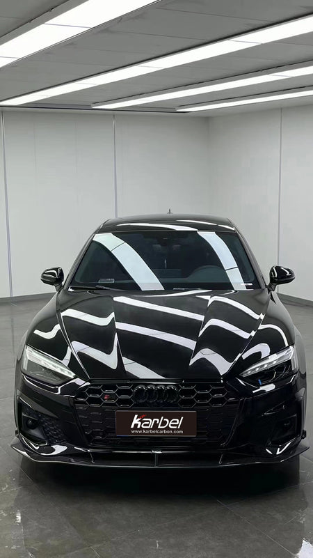 KARBEL - AUDI A5 / S5 B9.5 DRY CARBON FIBRE FRONT LIP V2 - Aero Carbon UK