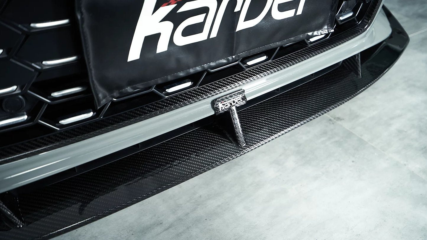 KARBEL - AUDI A5 / S5 B9.5 DRY CARBON FIBRE FRONT LIP V2 - Aero Carbon UK