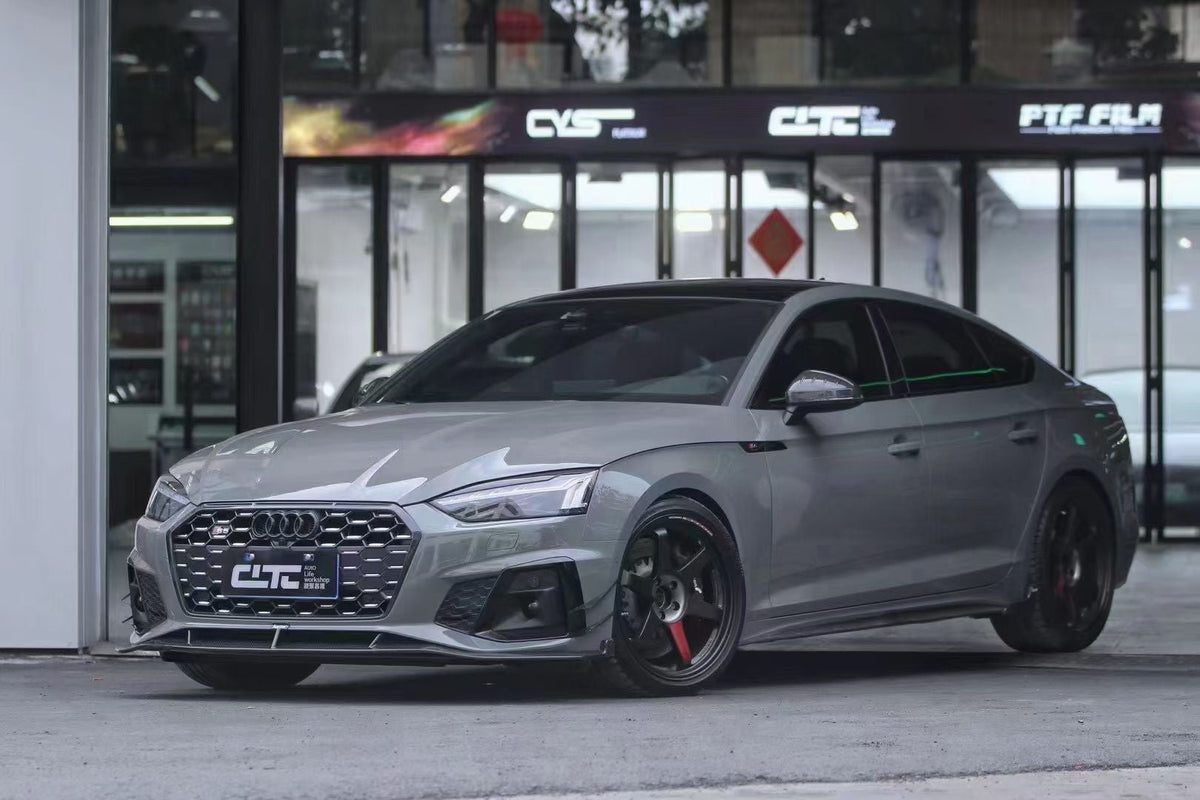 KARBEL - AUDI A5 / S5 B9.5 DRY CARBON FIBRE FRONT LIP V2 - Aero Carbon UK