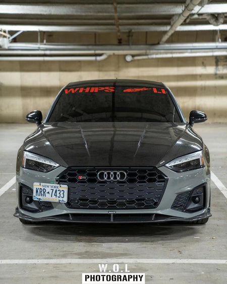 KARBEL - AUDI A5 / S5 B9.5 DRY CARBON FIBRE FRONT LIP V2 - Aero Carbon UK