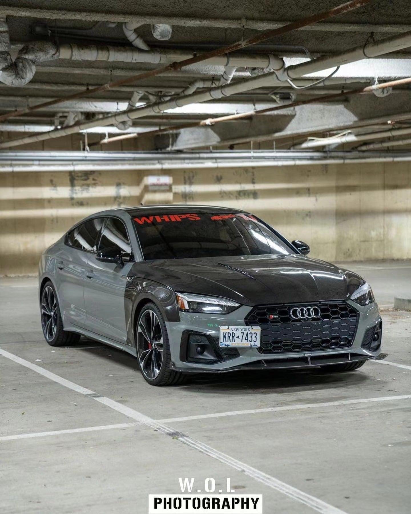 KARBEL - AUDI A5 / S5 B9.5 DRY CARBON FIBRE FRONT LIP V2 - Aero Carbon UK