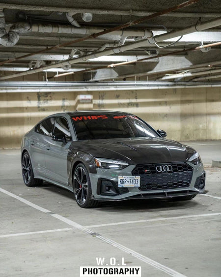 KARBEL - AUDI A5 / S5 B9.5 DRY CARBON FIBRE FRONT LIP V2 - Aero Carbon UK