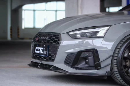 KARBEL - AUDI A5 / S5 B9.5 DRY CARBON FIBRE FRONT LIP V2 - Aero Carbon UK